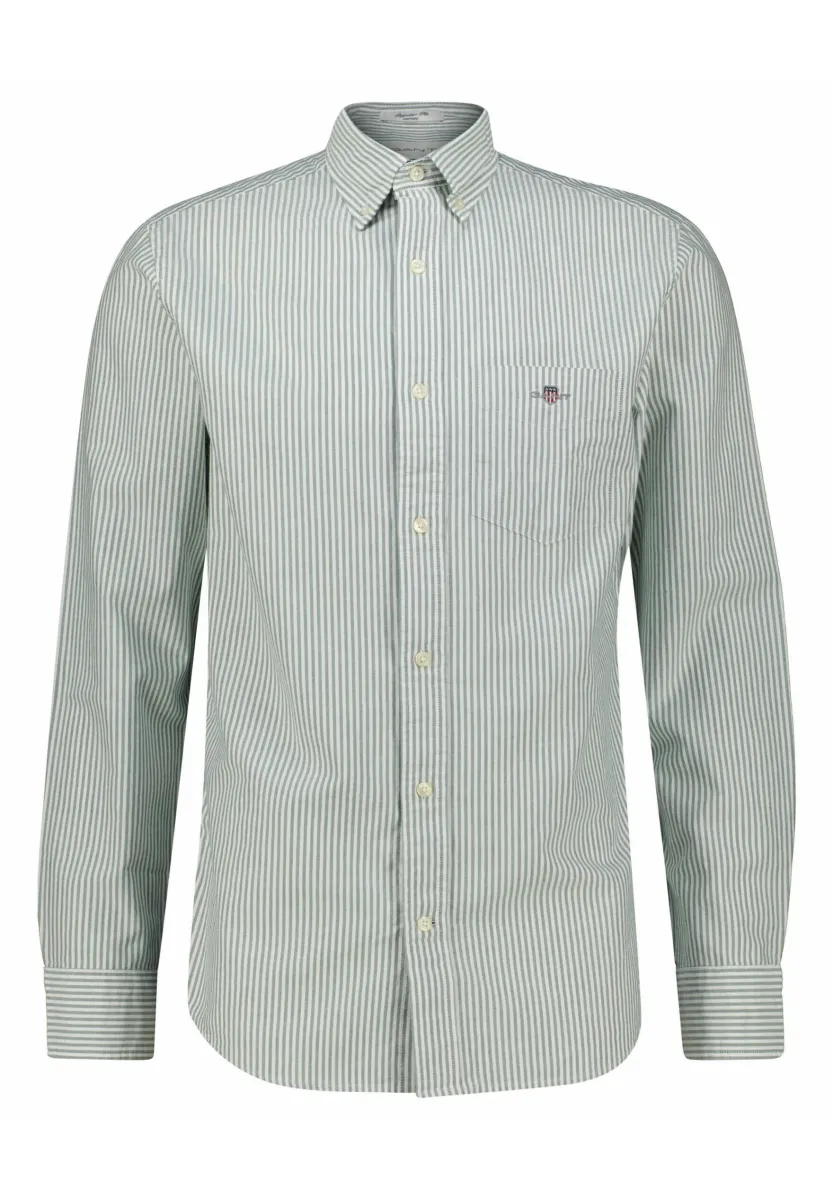 REG OXFORD BANKER STRIPE  - Hemd - grün
