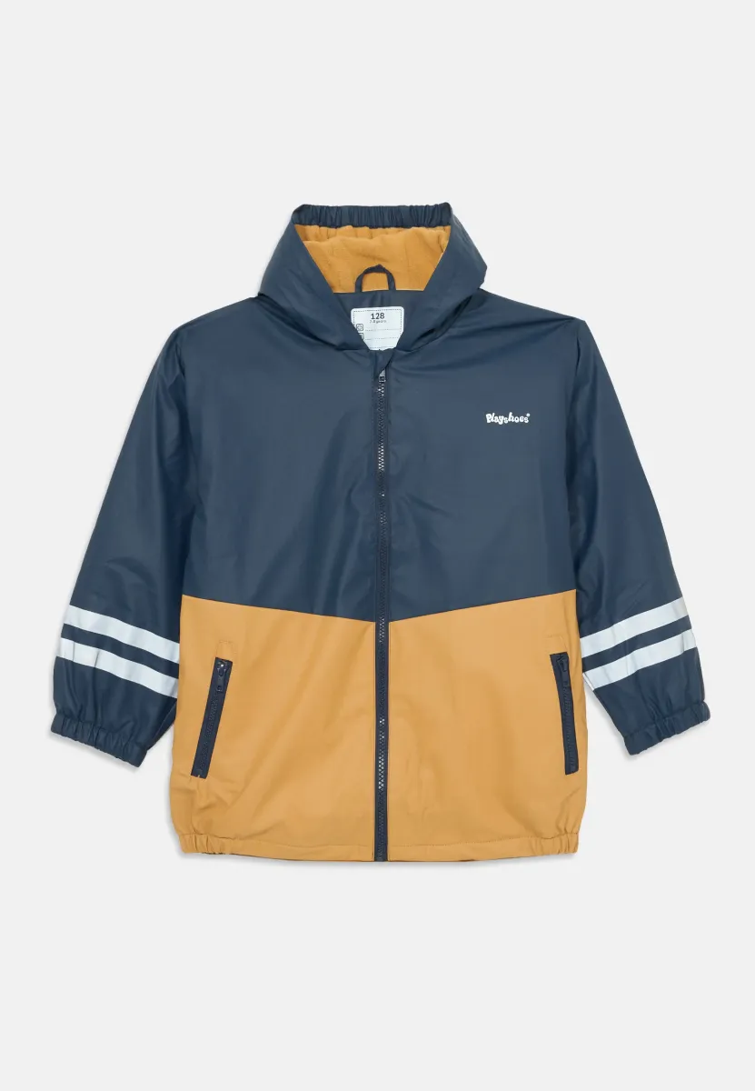 REGENJACKE FUTTER - Outdoorjacke - marine/braun