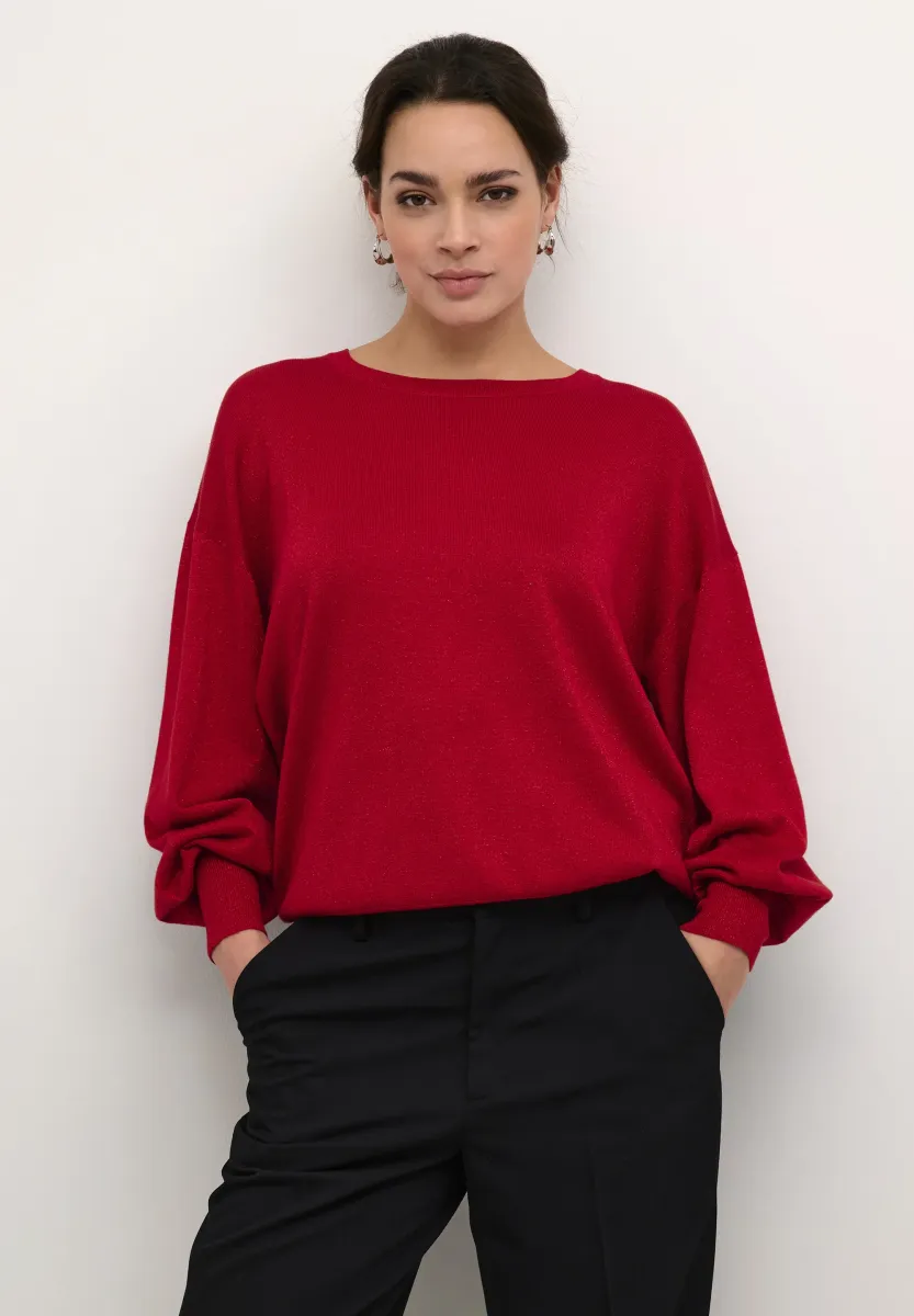REGINA O-NECK - Strickpullover - haute red