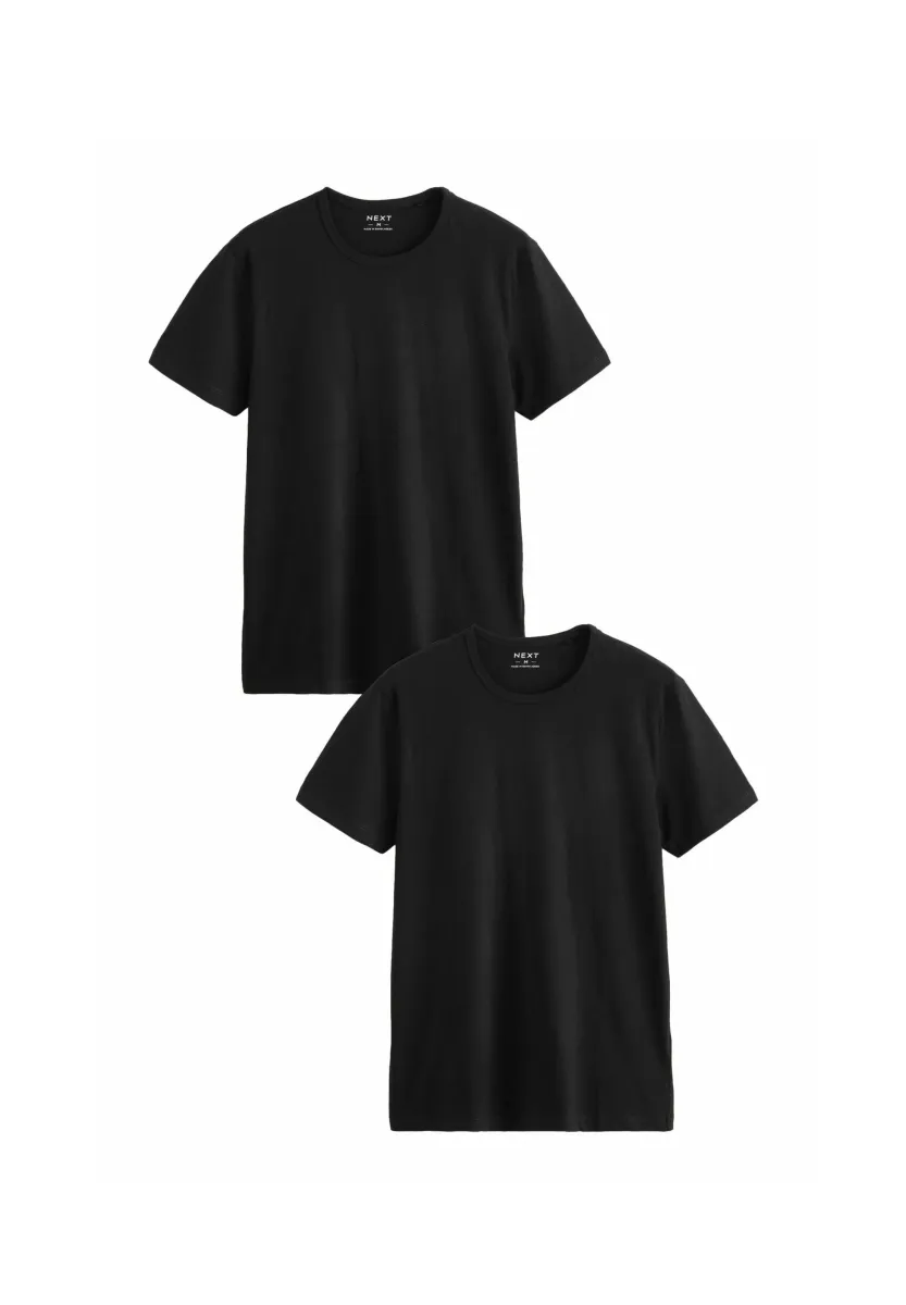 REGULAR FIT 2 PACK - T-Shirt basic - black
