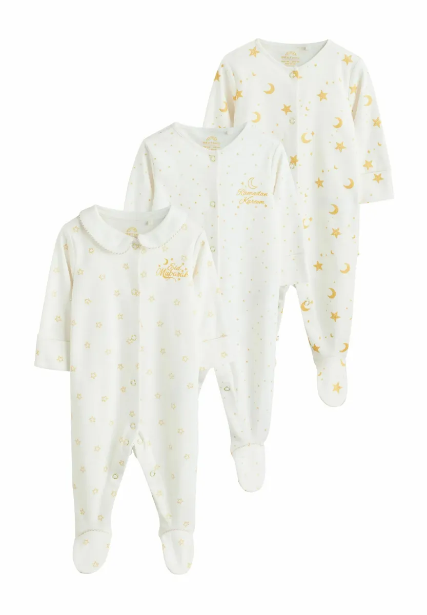 REGULAR FIT - 3 PACK EID KAREEM COLLAR - Strampler - white