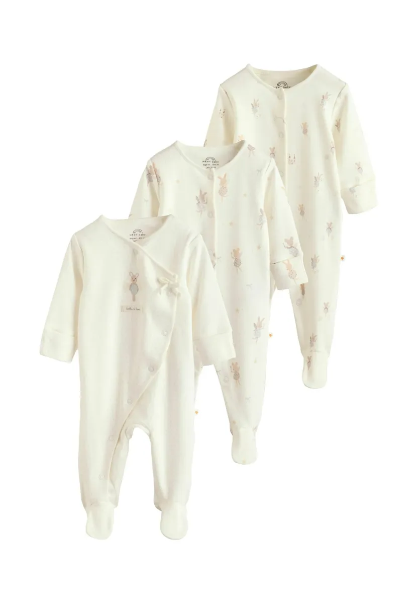 REGULAR FIT - 3 PACK   - Strampler - ecru fairy mouse