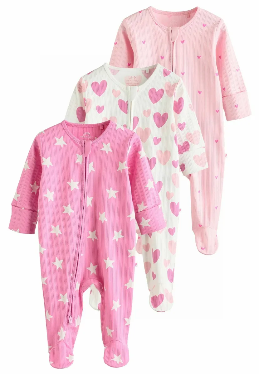 REGULAR FIT - 3 PACK  - Strampler - pink