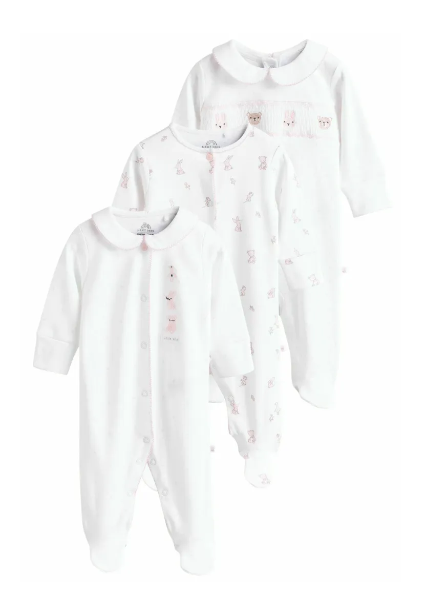 REGULAR FIT  3 PACK - Strampler - white