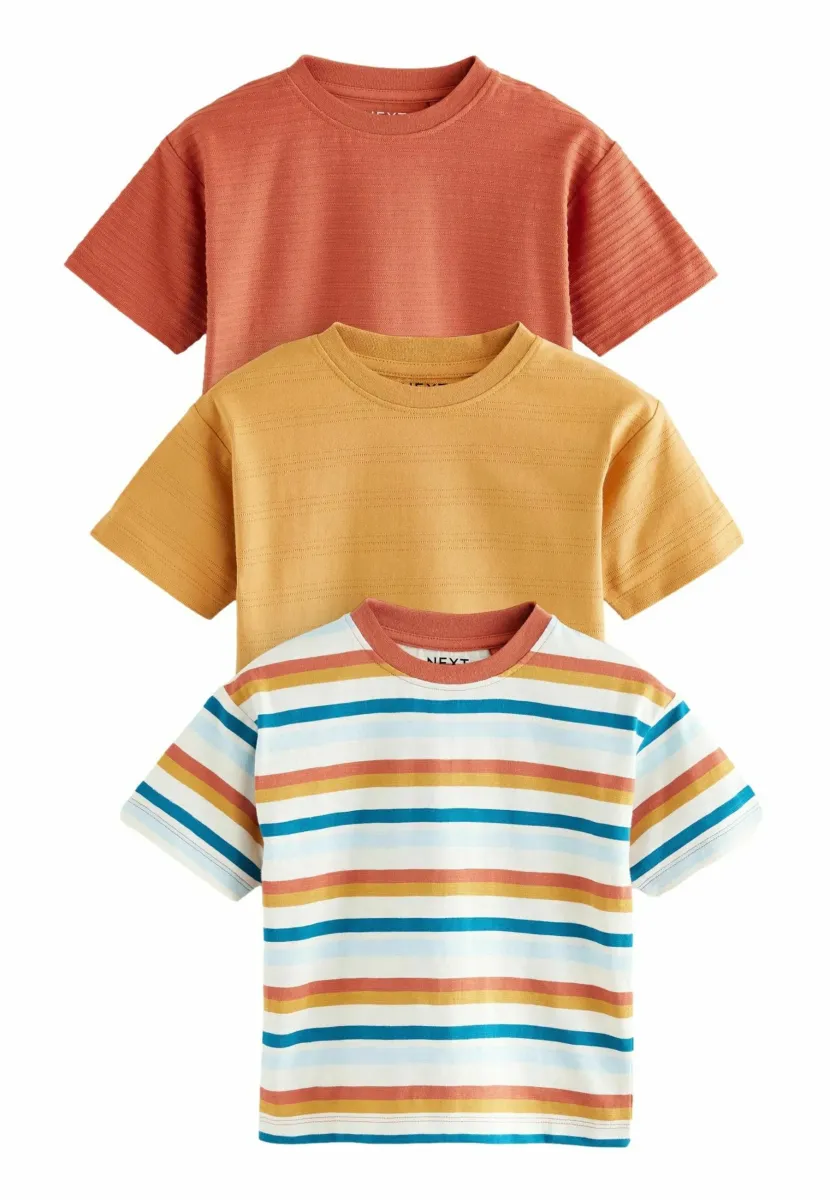 REGULAR FIT 3 PACK  - T-Shirt print - orange