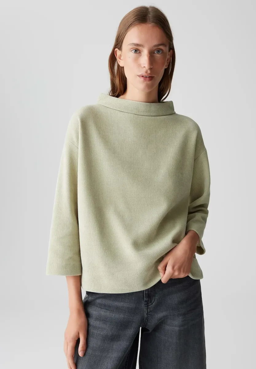 REGULAR FIT 3/4 SLEEVE STRUCTURED - Strickpullover - soft matcha