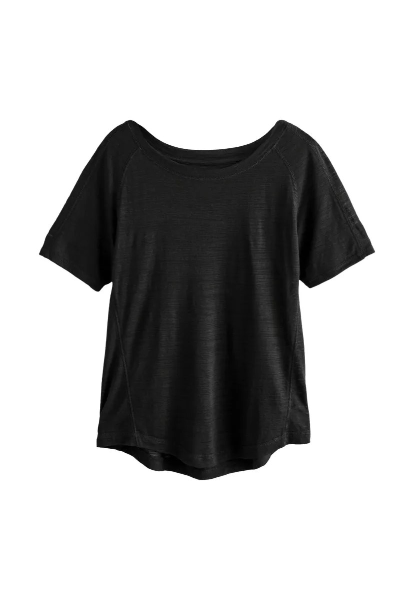 REGULAR FIT- ACTIVE CREW NECK LIGHTWEIGHT SHORT SLEEVE - T-Shirt basic - black