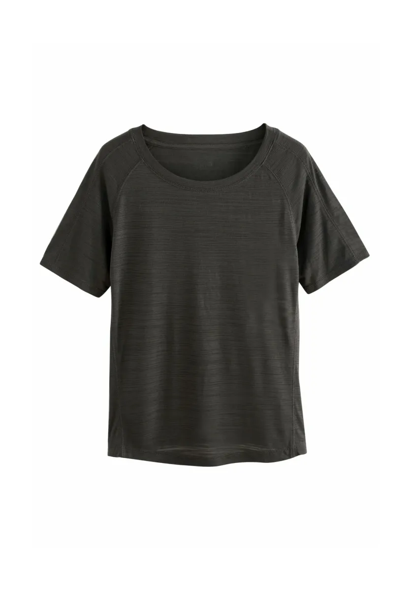 REGULAR FIT- ACTIVE CREW NECK LIGHTWEIGHT SHORT SLEEVE - T-Shirt basic - chocolate brown