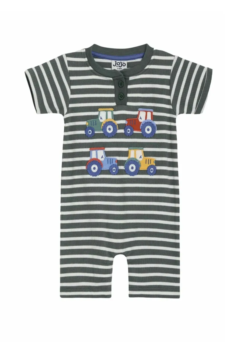 REGULAR FIT - APPLIQUÉ - Jumpsuit - khaki green tractor