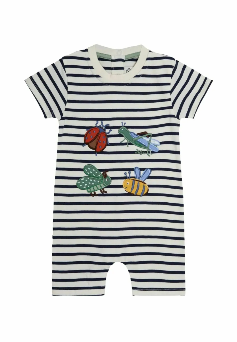 REGULAR FIT - APPLIQUÉ - Jumpsuit - navy blue stripe bug