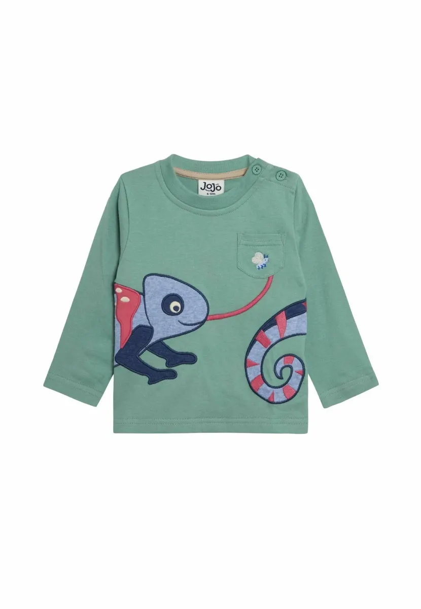 REGULAR FIT - APPLIQUÉ  - Langarmshirt - khaki chameleon