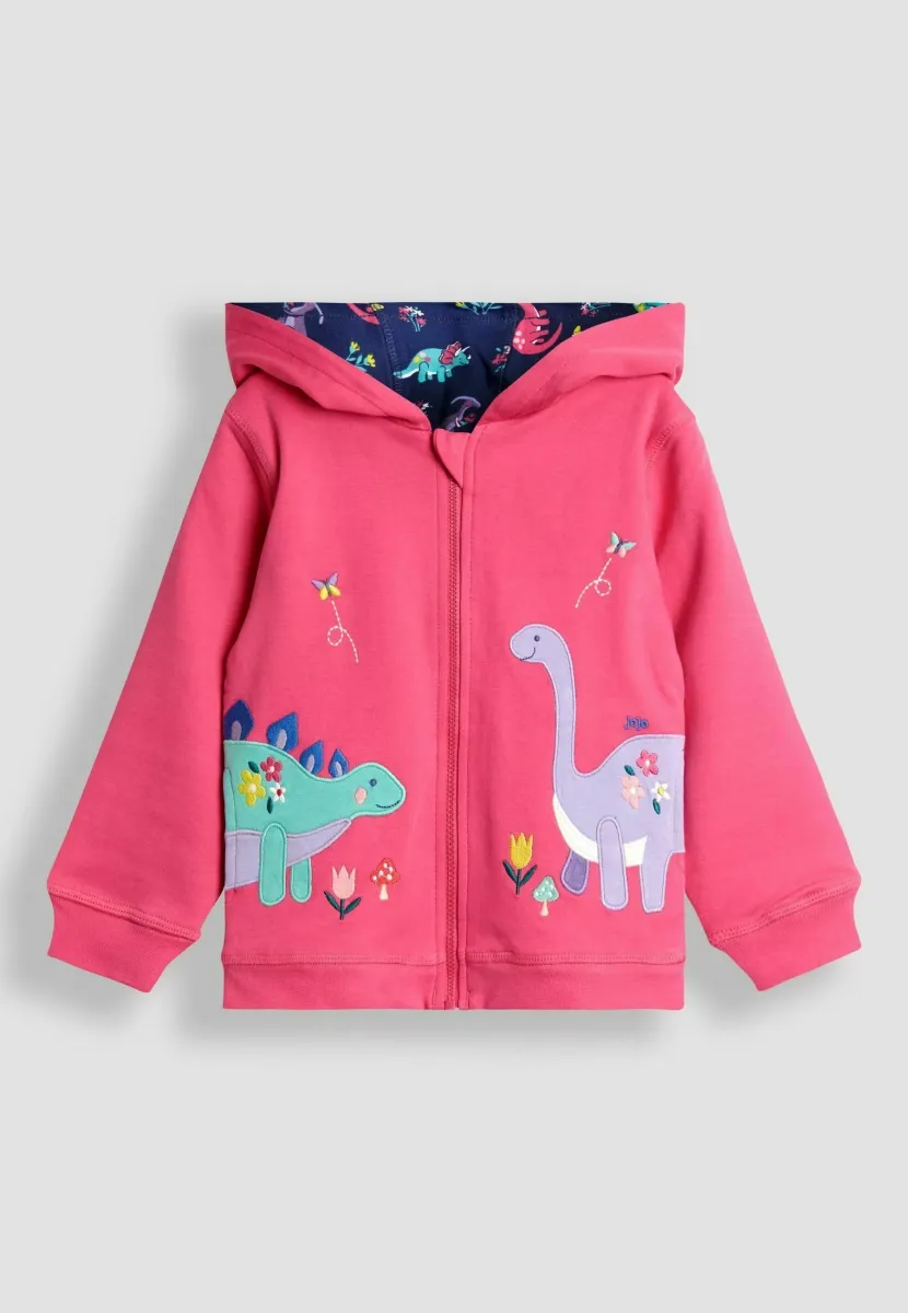 REGULAR FIT - APPLIQUÉ REVERSIBLE - Sweatjacke - pink light