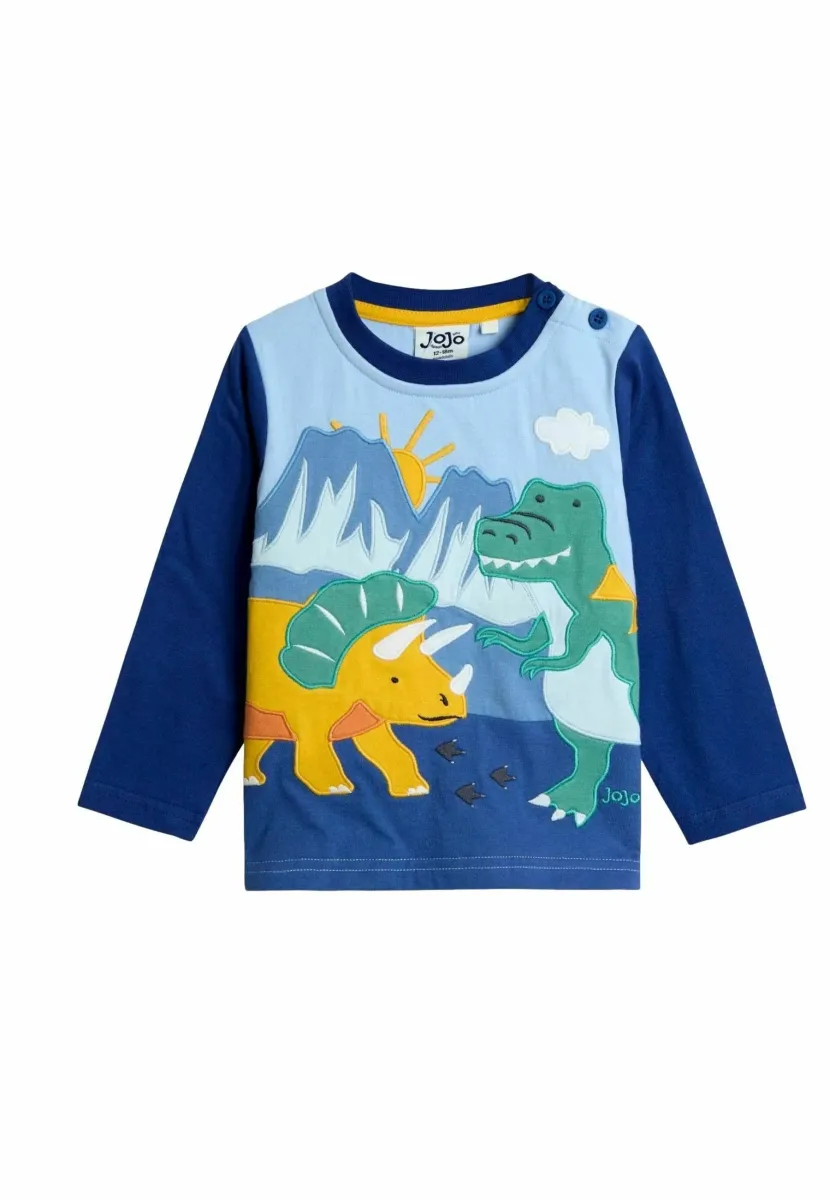 REGULAR FIT - APPLIQUÉ SCENE  - Langarmshirt - blue