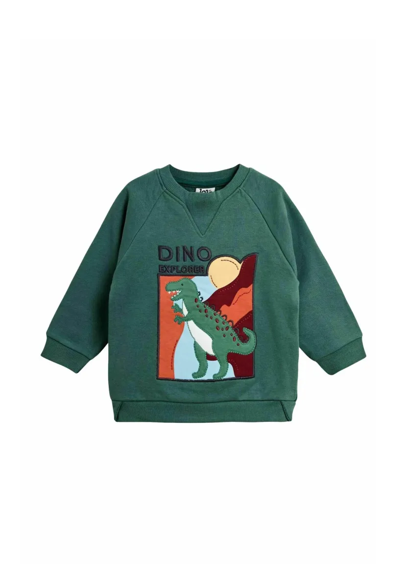 REGULAR FIT - APPLIQUÉ - Sweatshirt - green