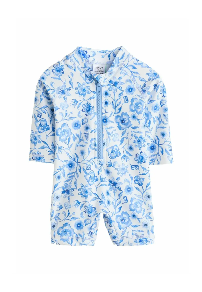 REGULAR FIT - Badeanzug - blue floral