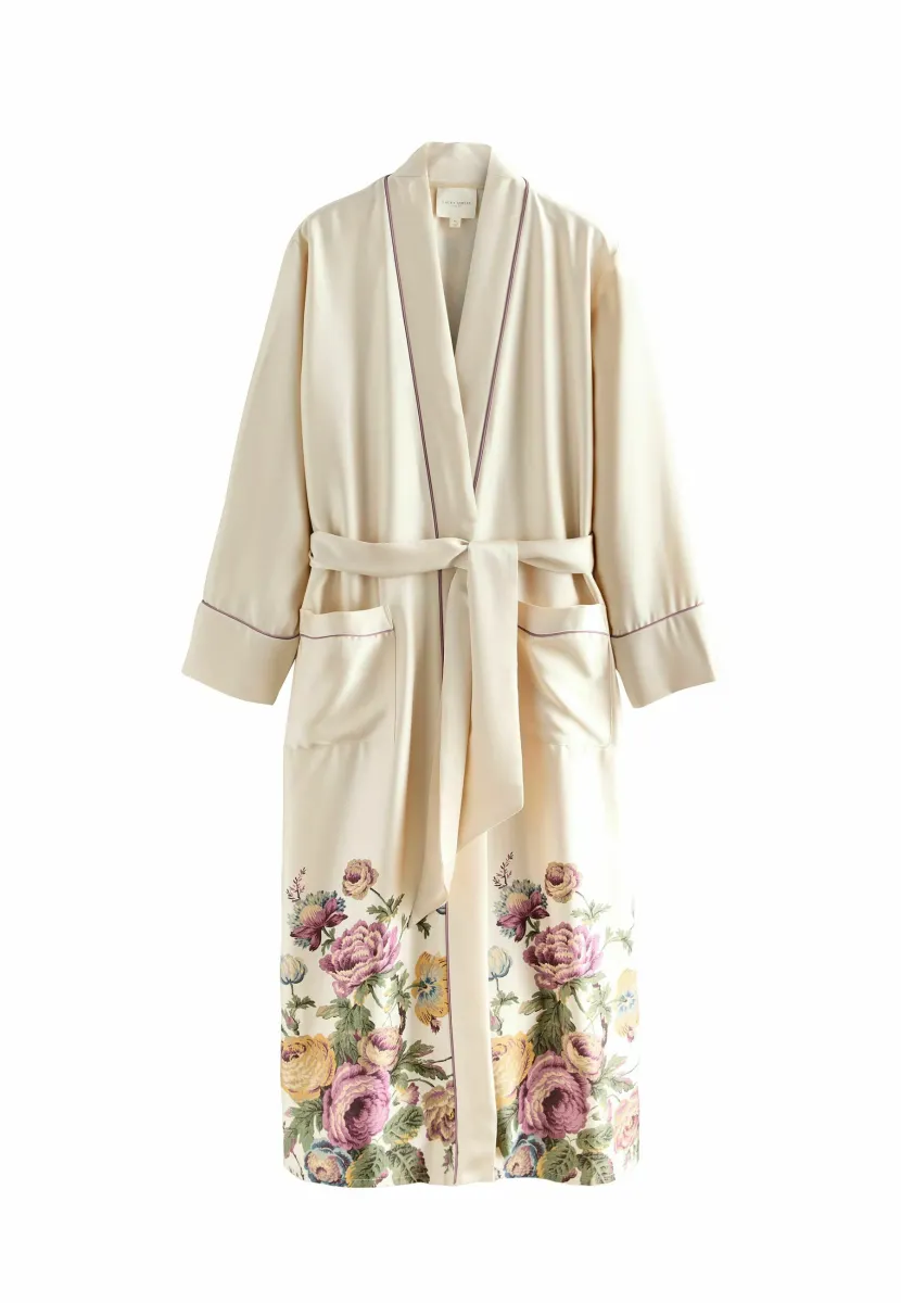 REGULAR FIT - Bademantel - champagne gold