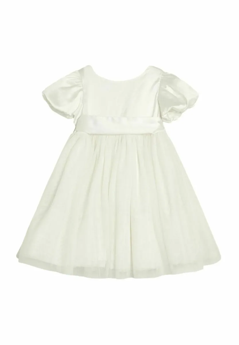 REGULAR FIT - BALLOON SLEEVE SASH FLOWER - Cocktailkleid/festliches Kleid - cream