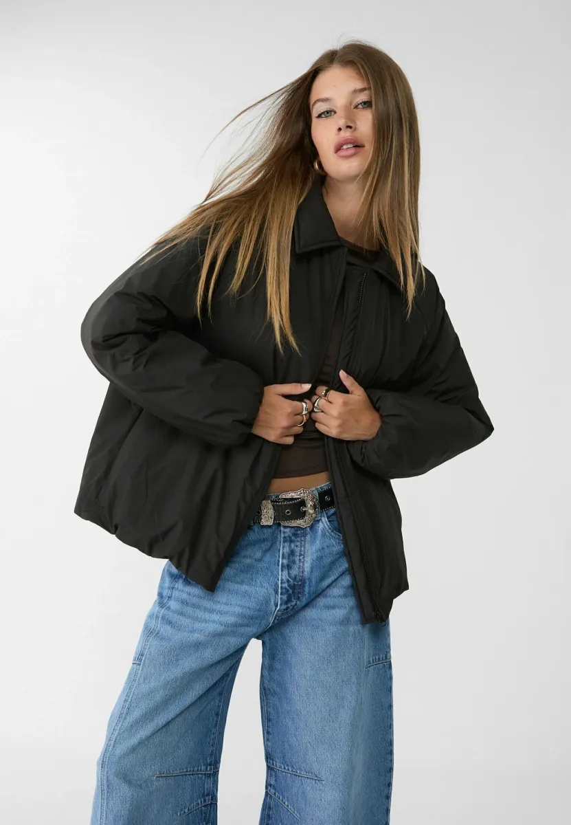 REGULAR FIT - Übergangsjacke - black