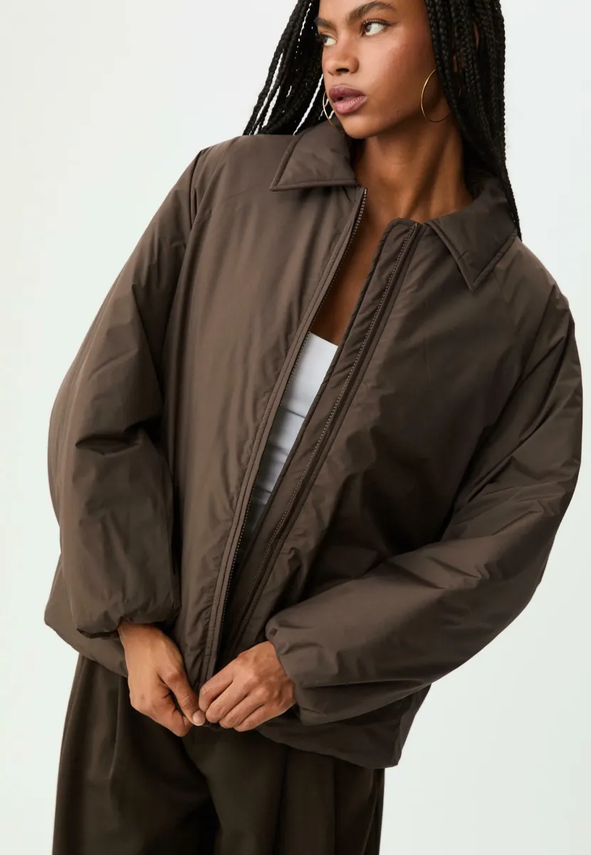REGULAR FIT - Übergangsjacke - dark brown