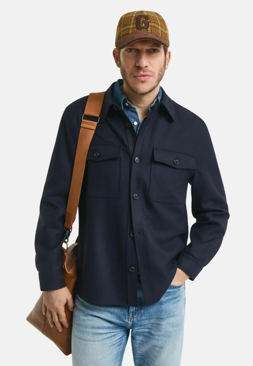 REGULAR FIT BLEND  - Hemd - evening blue