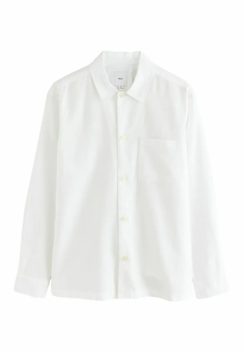 REGULAR FIT BLEND LONG SLEEVE - Hemd - white