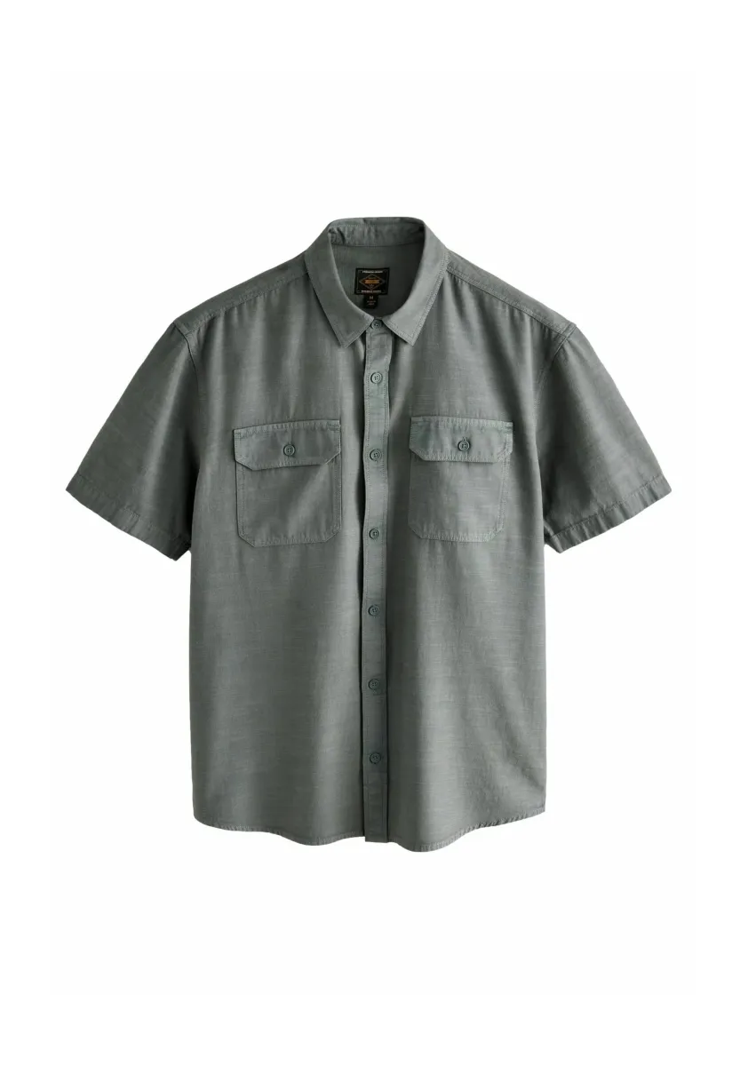 REGULAR FIT - BLEND SHORT SLEEVE - Hemd - khaki green