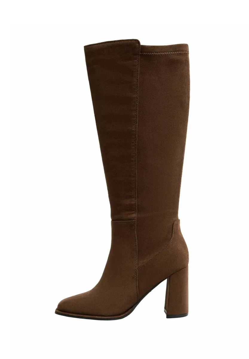 REGULAR FIT - BLOCK - High Heel Stiefel - chocolate brown