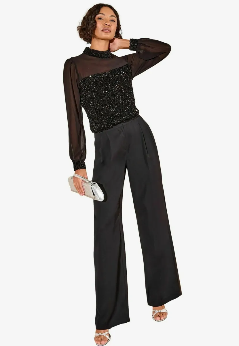 REGULAR FIT - Bluse - black