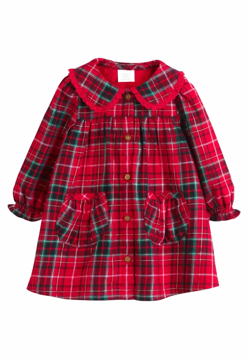 REGULAR FIT  - Blusenkleid - red check