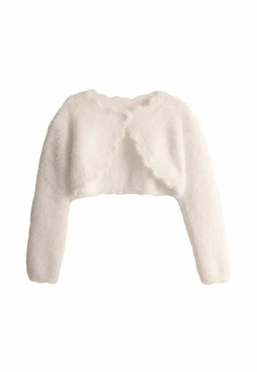 REGULAR FIT - BOLERO  - Strickjacke - cream