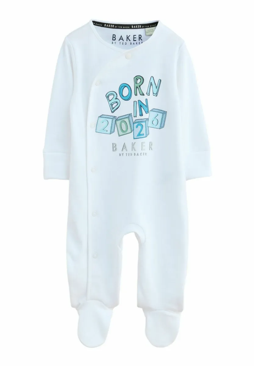 REGULAR FIT - BORN IN 2026  - Strampler - white