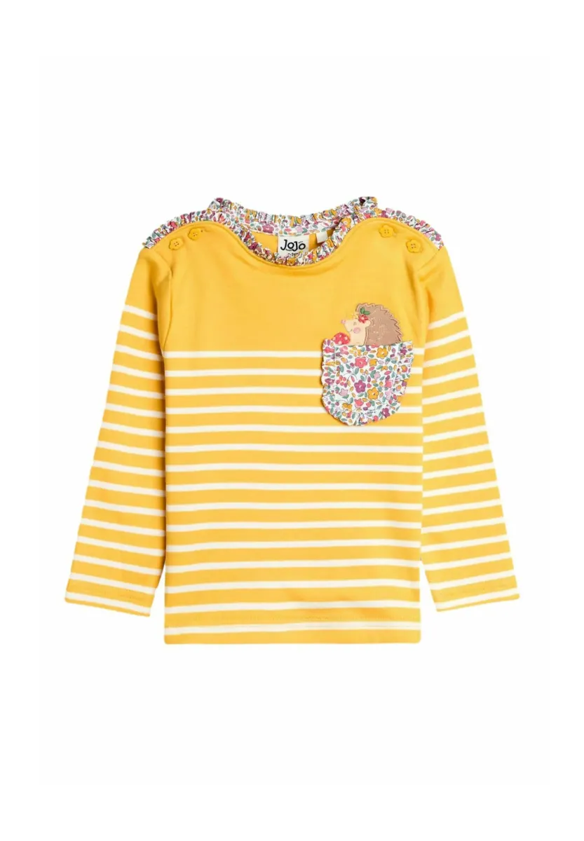 REGULAR FIT - BRETON - Langarmshirt - yellow