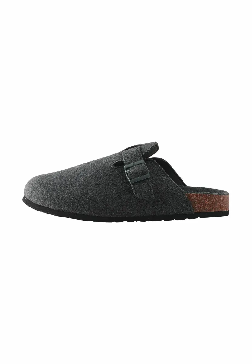 REGULAR FIT - BUCKLE - Pantolette flach - grey