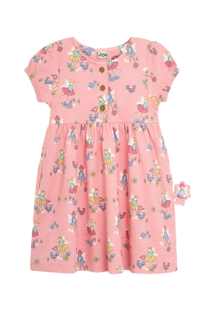 REGULAR FIT - BUTTON FRONT - Jerseykleid - pink fairy