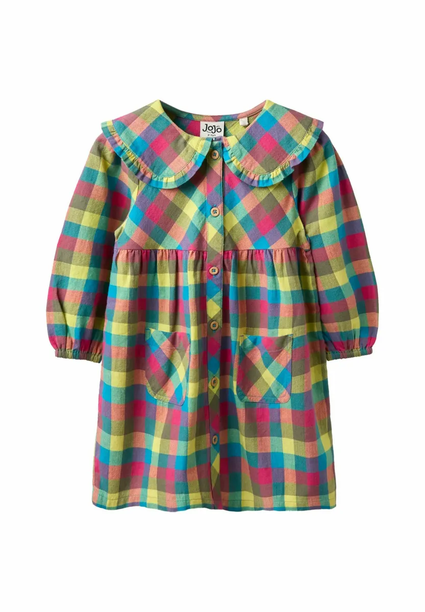 REGULAR FIT - BUTTON THROUGH - Blusenkleid - multi check