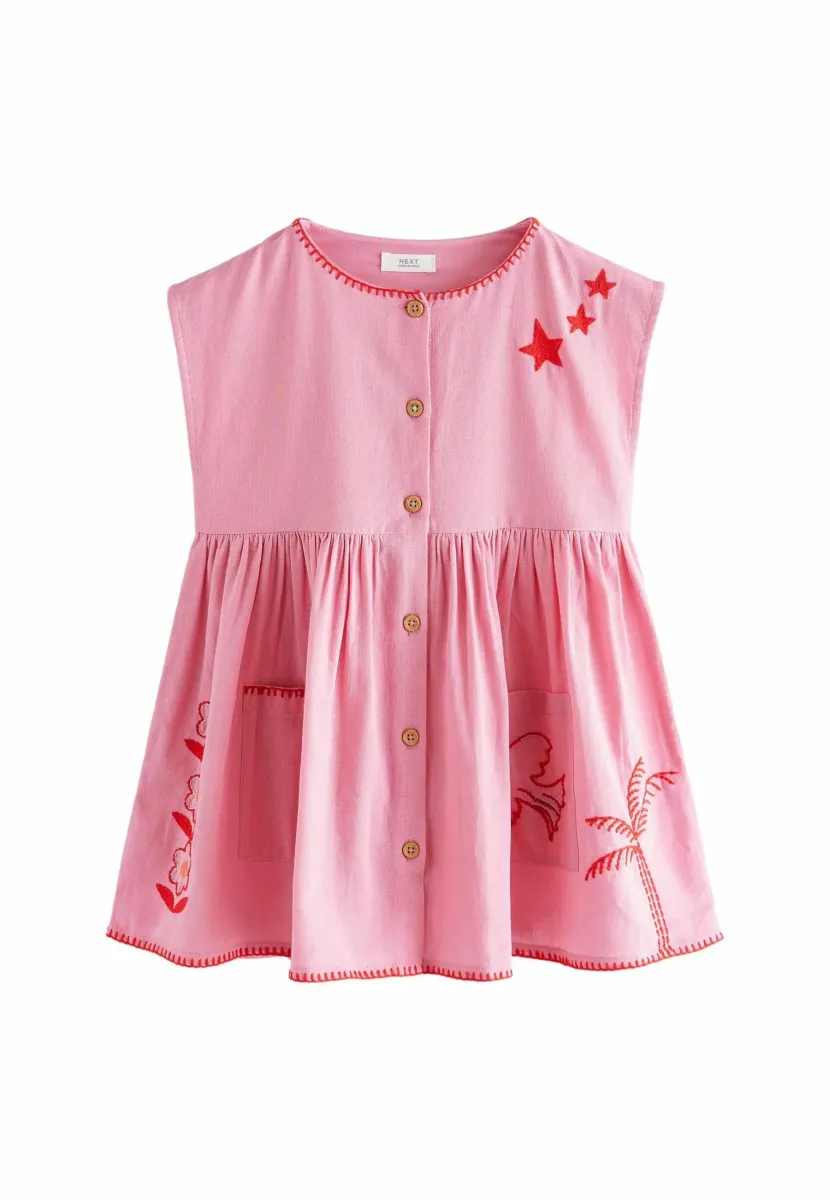 REGULAR FIT - BUTTON THROUGH - Freizeitkleid - pink
