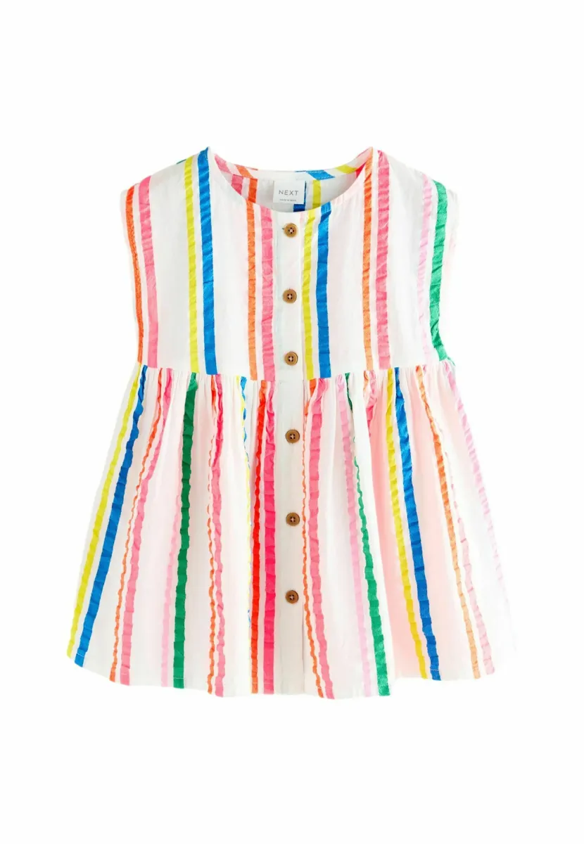 REGULAR FIT - BUTTON THROUGH - Freizeitkleid - rainbow stripe