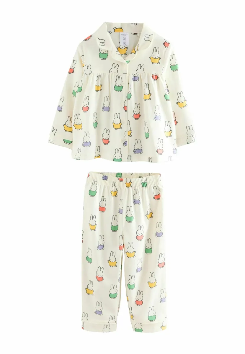 REGULAR FIT - BUTTON THROUGH SET - Nachtwäsche Set - ecru white
