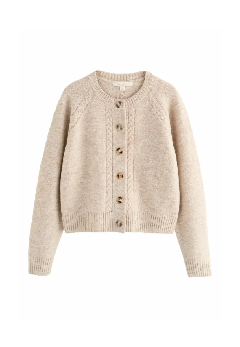 REGULAR FIT - CABLE - Strickjacke - mole