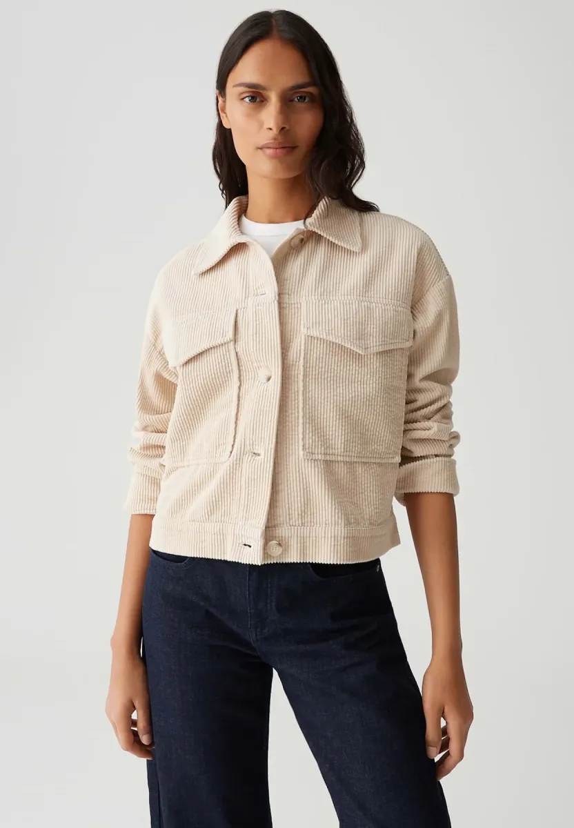 REGULAR FIT CARGO DETAILS - Leichte Jacke - macadamia
