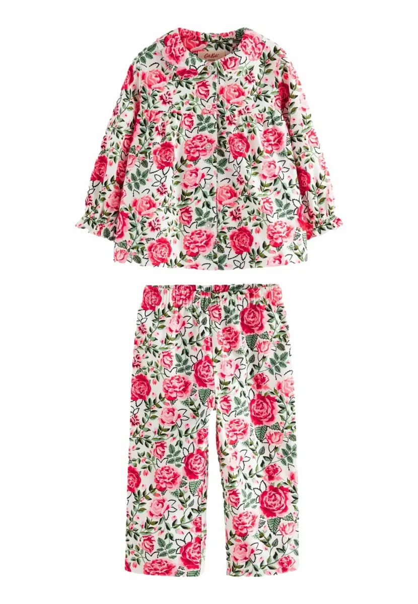 REGULAR FIT - CATH KIDSTON BUTTON THROUGH FLORAL SET - Nachtwäsche Set - ecru white