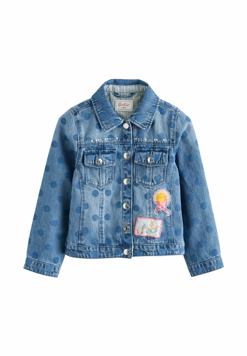 REGULAR FIT - CATH PRINTED WESTERN - Jeansjacke - blue