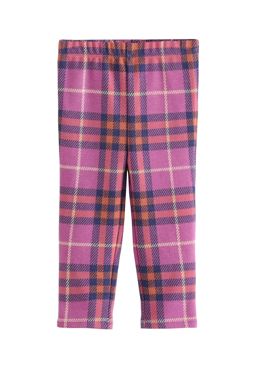 REGULAR FIT - CHECK - Leggings - Hosen - purple