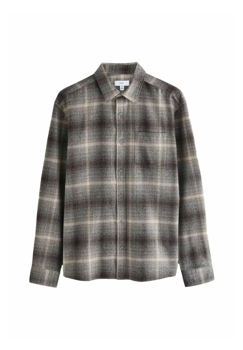 REGULAR FIT - CHECK LONG SLEEVE  - Hemd - grey