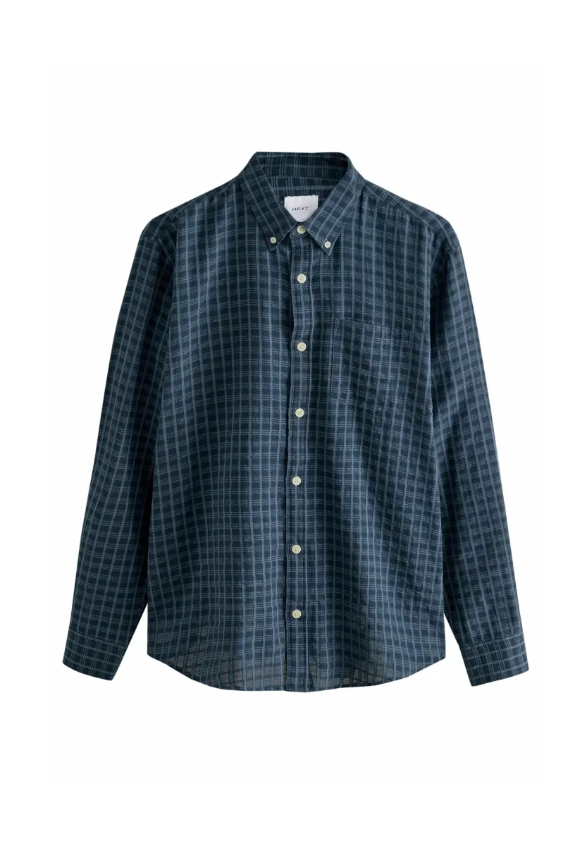 REGULAR FIT - CHECK LONG SLEEVE  - Hemd - navy blue