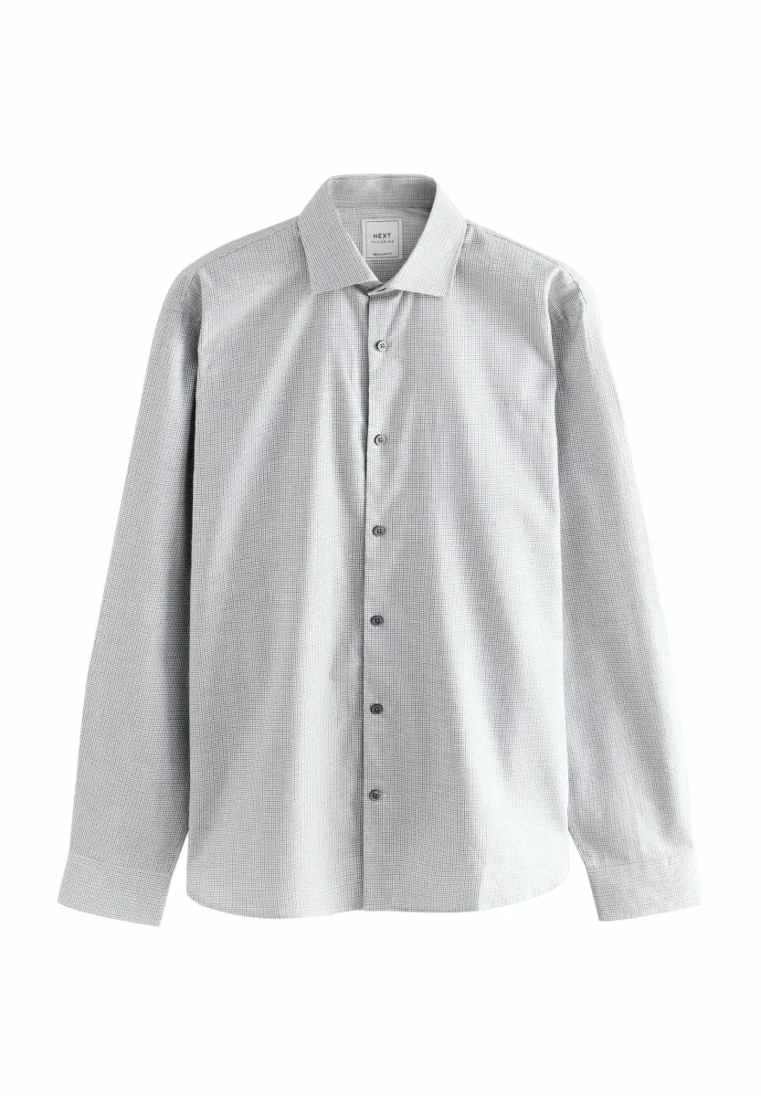 REGULAR FIT - CHECK SOFT TOUCH SMART LONG SLEEVE - Hemd - light grey