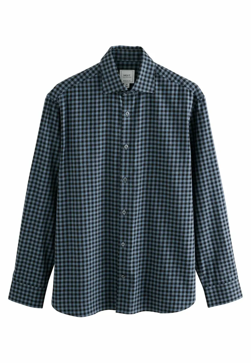 REGULAR FIT - CHECK SOFT TOUCH SMART LONG SLEEVE - Hemd - navy gingham