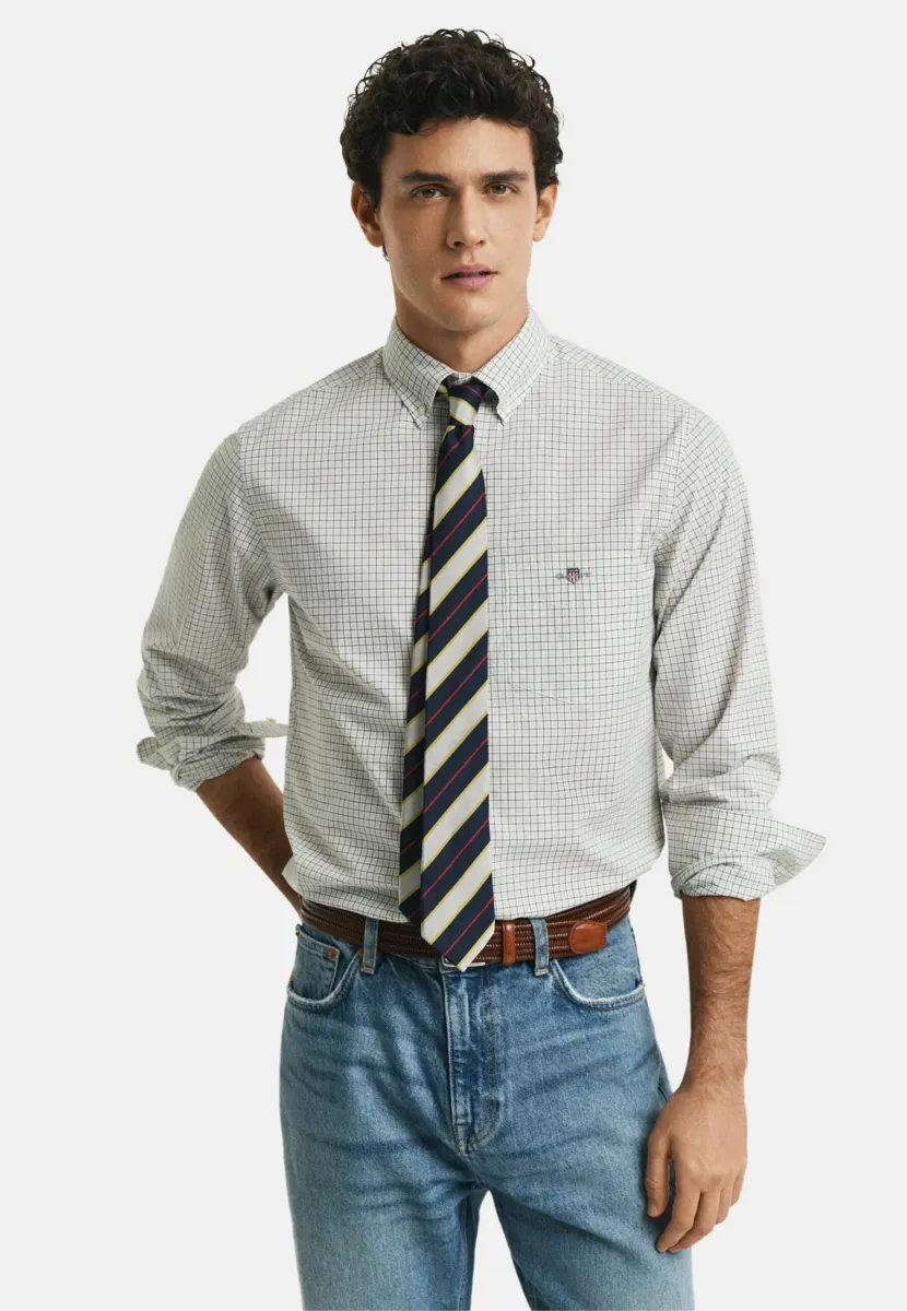 REGULAR FIT CHECKED  - Hemd - juniper green