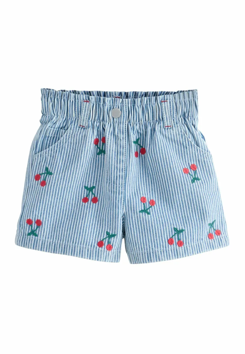 REGULAR FIT-CHERRY - Jeans Shorts - stripe