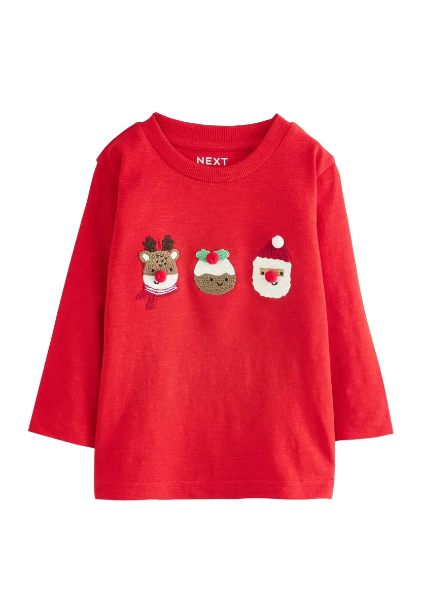 REGULAR FIT - CHRISTMAS - Langarmshirt - red trio character appliqué